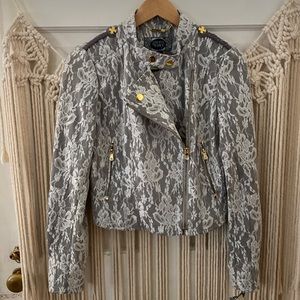 NWT Lace Moto Jacket